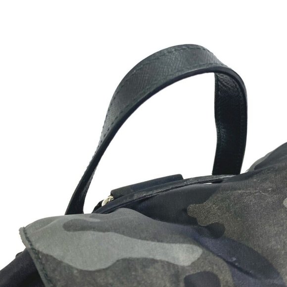 Authentic PRADA triangle logo Camouflage saffiano Backpack Nylon / Safiano main image 4